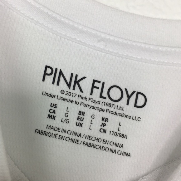 Pink Floyd Crop Top Graphic Tee - Picture 3 of 4